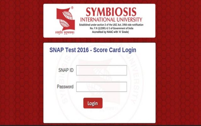 SNAP Test  2016 -परिणाम हुआ घोषित