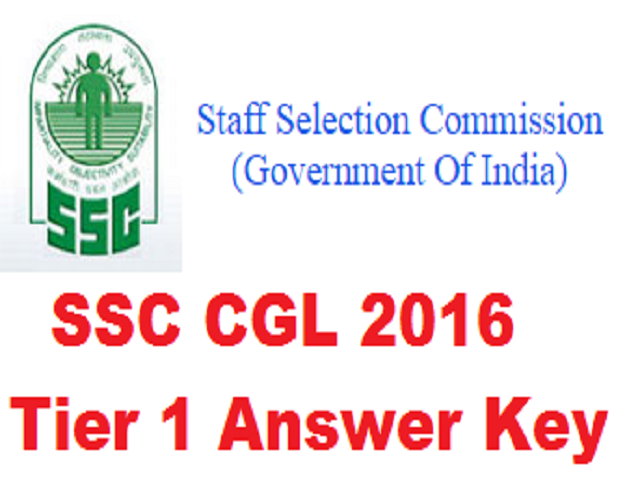 SSC CGL 2016 -आंसर शीट के साथ रिस्पोंस शीट हुई जारी