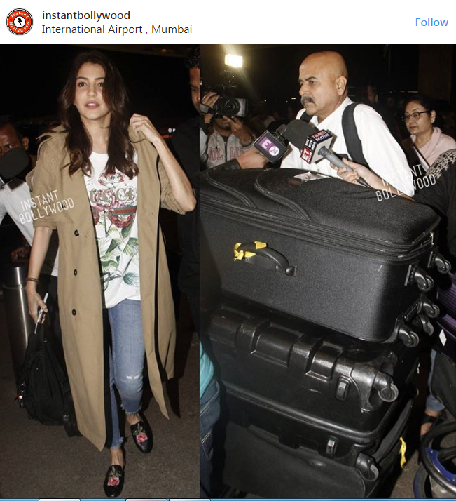 Anushka Sharma-Virat Kohli rush through paparazzi at the airport, fans ask  'where is your daughter?