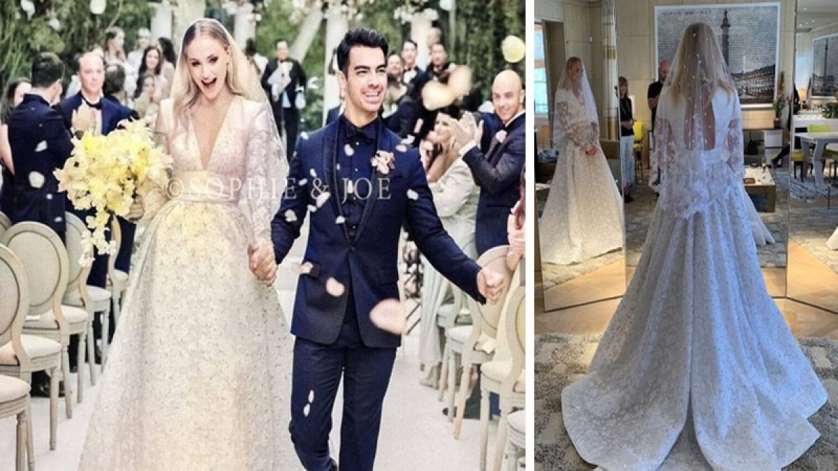 Sophie Turner's wedding gown took 350 hours to make