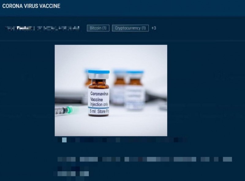 नकली कोरोना वैक्सीन को लेकर डार्क वेब पर हुई वृद्धि