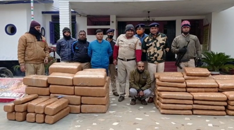 त्रिपुरा: पुलिस ने चुराईबारी से 600 किलो सूखा गांजा बरामद किया