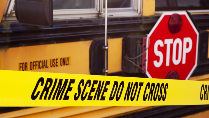 Terrible: School bus collided with tree, one killed and many injured