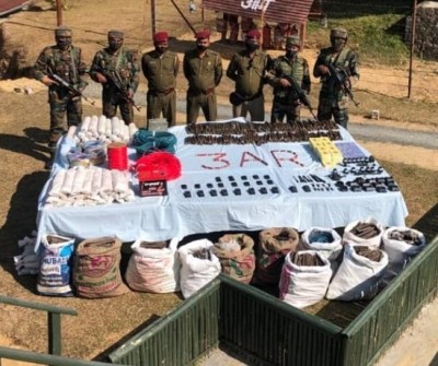 Huge cache of explosives recovered in Mizoram