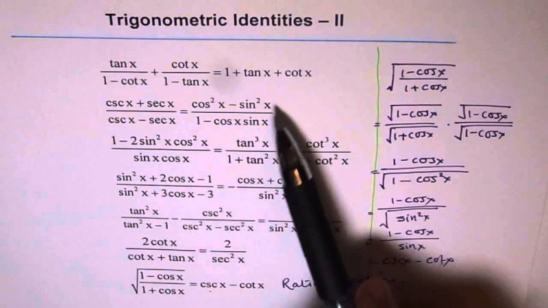 How to Solve Trigonometric Identities?