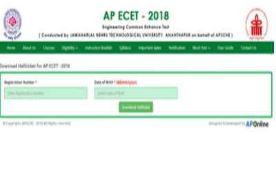 AP ECET 2018: Guide to download Hall Ticket