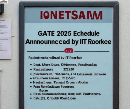 GATE 2025 Exam Schedule Announced by IIT Roorkee, Apply Online from August 2024