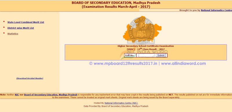 How to check out MPBSE 12th Results 2017?