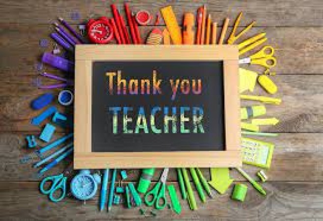 Say thank you to your teachers in these ways