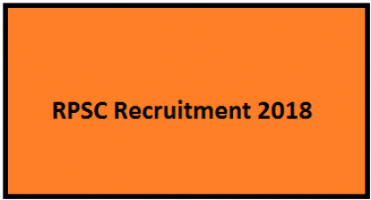 RPSC Recruitment for 5000 Vacancies in School Lecturer