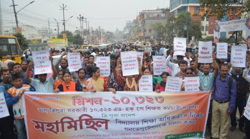Tripura teachers to go on indefinite protest, Jobless due to Covid 19 lockdown