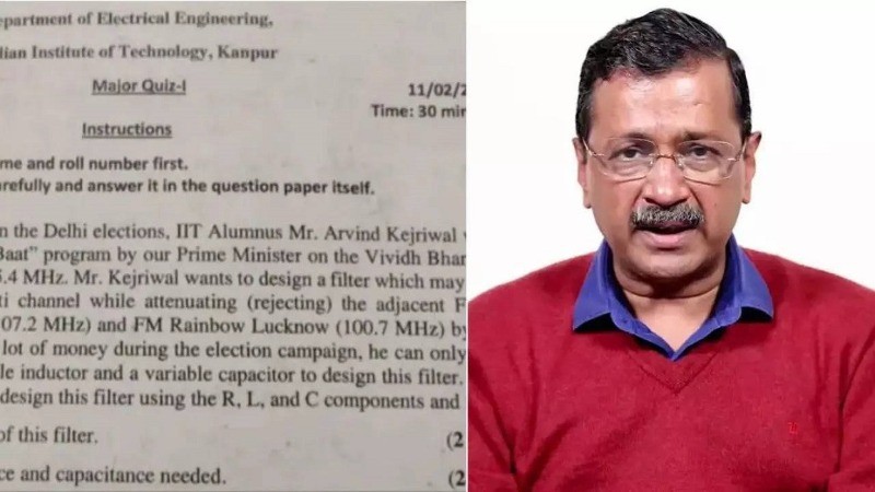 IIT Kanpur Exam Question on Arvind Kejriwal Goes Viral