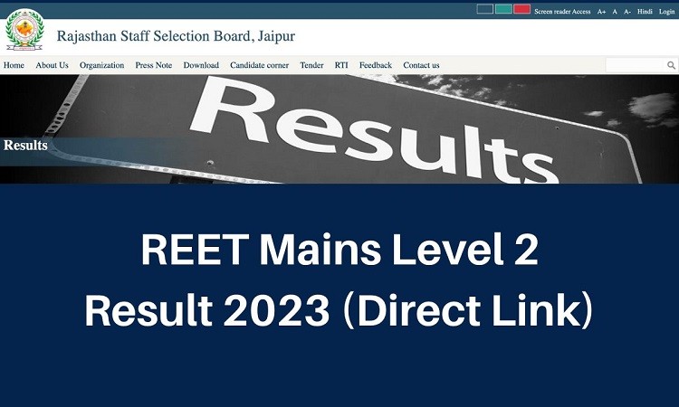 Rajasthan Staff Selection Board (RSSB) Announces REET Level 1 and 2 Results