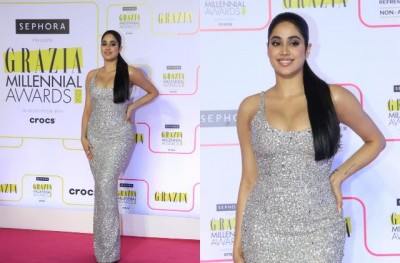 Sridevi's darling spills the flames of beauty on the red carpet, photos going viral