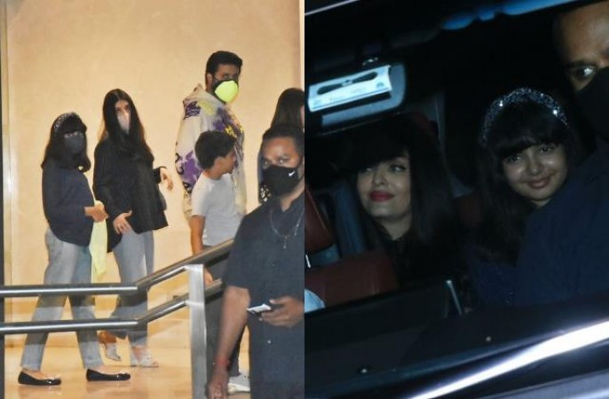 Aaradhya Bachchan on outing with mother