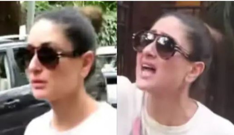 VIDEO: Paparazzi gets hurt by Kareena's car, actress gets angry on driver
