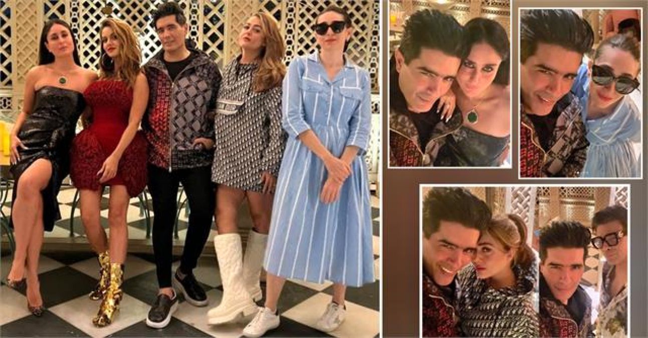 Fashion designer Manish partied with girl gang, photos went viral