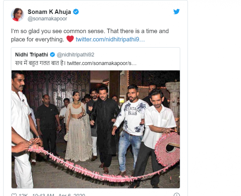 Sonam Kapoor gets trolled for her tweet on firecrackers