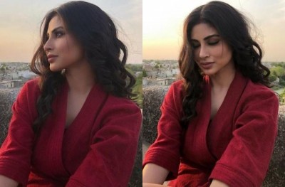 Mouni Roy shares her gorgeous pictures in a bathrobe