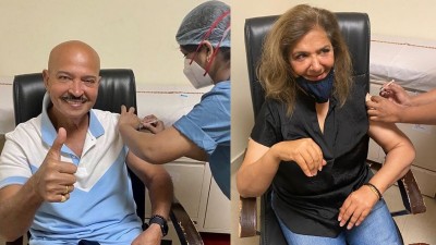 Rakesh Roshan and his wife Pinky Roshan take second dose of corona vaccine