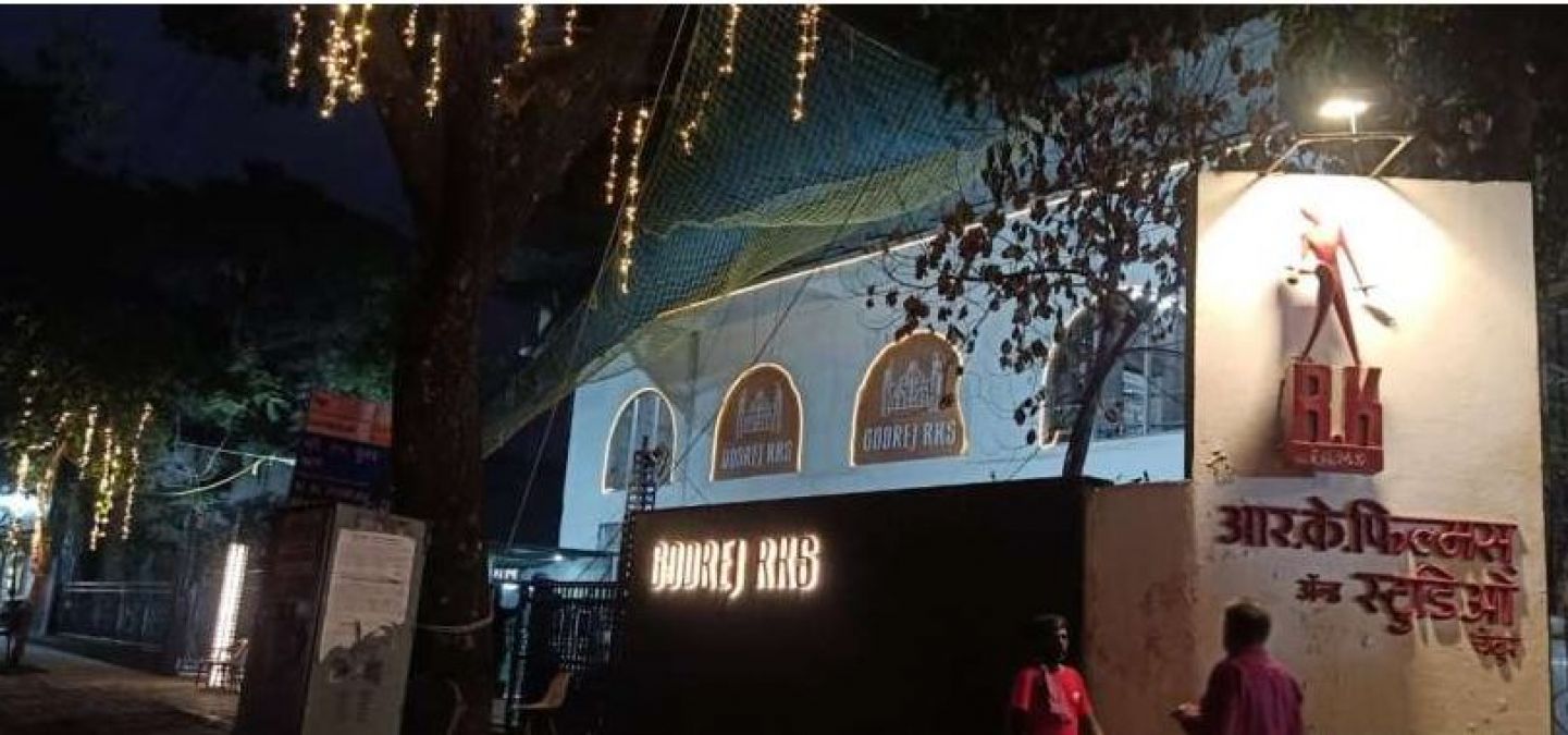 Alia-Ranbir's wedding pavilion began to decorate, RK Studio lit up with lights