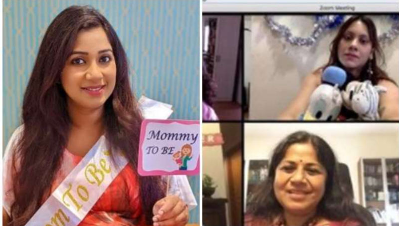Pictures of Shreya Ghoshal's virtual baby shower going viral