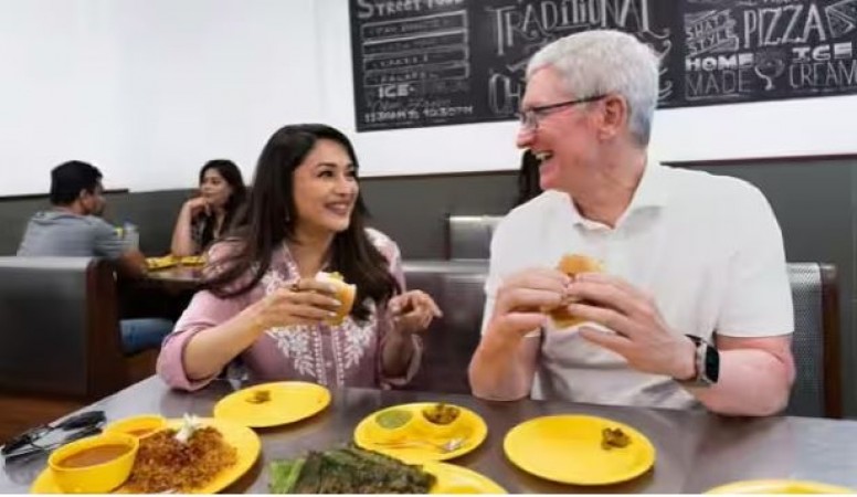 MADHURI DIXIT SPOTTED WITH TIM COOK