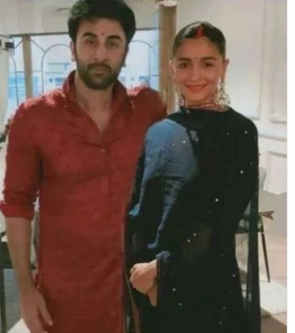 Alia was seen with Ranbir for the first time after marriage