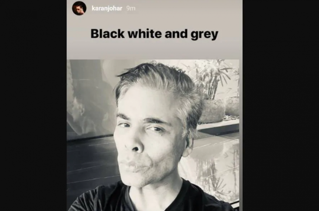 Karan Johar flaunts his grey hair in latest selfie