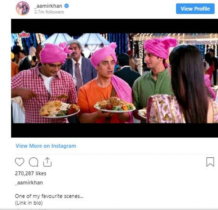 Aamir Khan's Big Reveal, This Scene of 3 Idiots Is His Favorite!