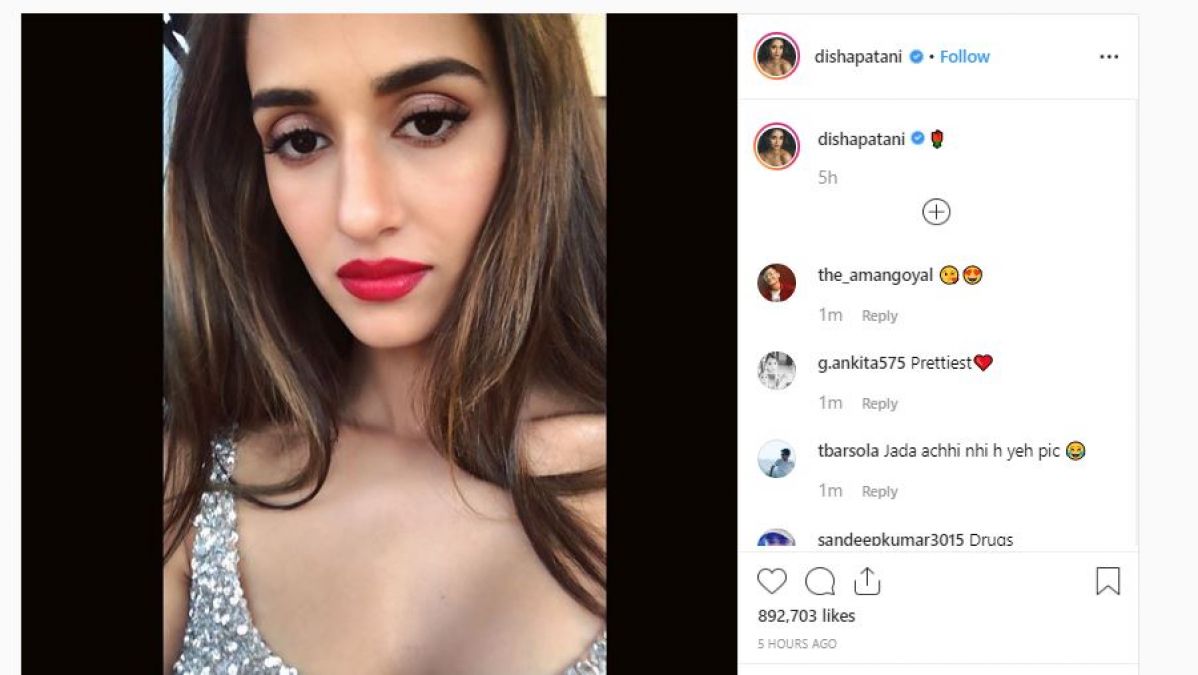 Disha Patani shares a sizzling pic on Instagram; fans go mad!