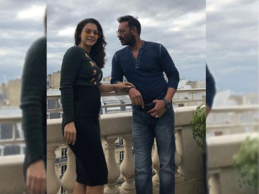 Ajay shares candid photo of Kajol with a cute caption