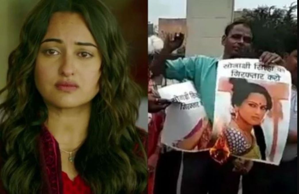 Why are the effigies of Sonakshi being burnt everywhere? Demand for arrest in the case!