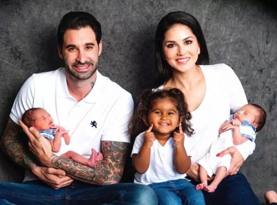 Sunny Leone preparing for next painting with husband Daniel and children