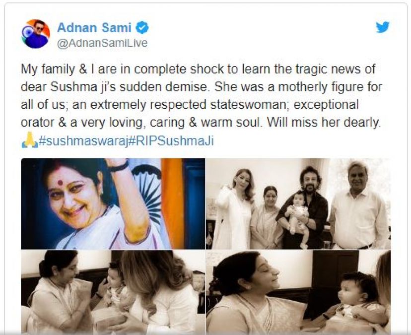 Bollywood family gets deeply saddened on the death of Sushma Swaraj, said: 'I will remember a lot...'