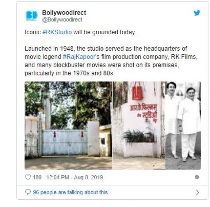 71-year-old RK studio Demolished; a lot of successful films were shot there!