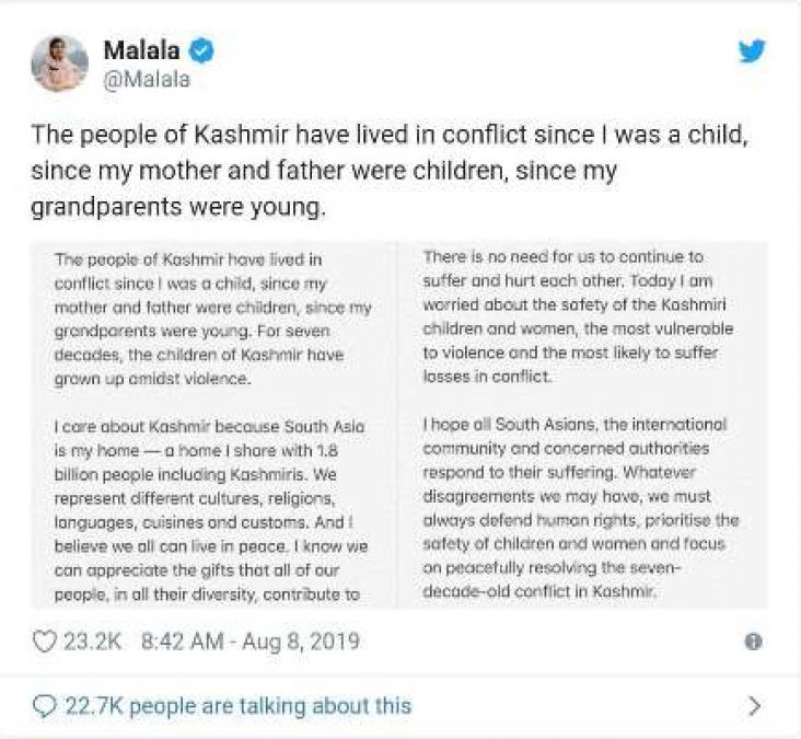 Payal Rohatgi now got agitated over Malala Yousufzai, said, 