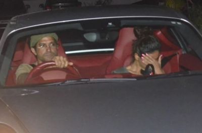 Late-night, Farhan was seen with his girlfriend in the car, did this when he saw the camera!