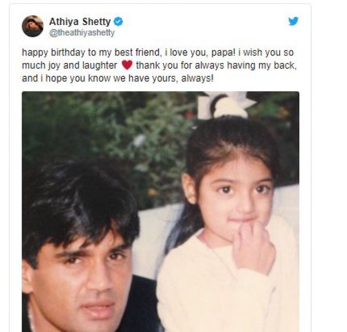 आथिया ने पिता सुनील को बताया अजीज दोस्त, जन्मदिन पर शेयर किया ख़ास पोस्ट