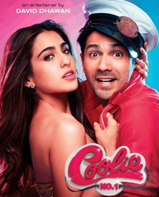 Coolie No 1 poster teaser: Varun Dhawan, Sara Ali Khan all set to entertain