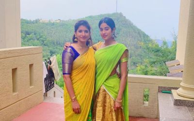 Janhavi Kapoor arrived at Tirupati Balaji Temple on Mother's Birthday, See Pic!