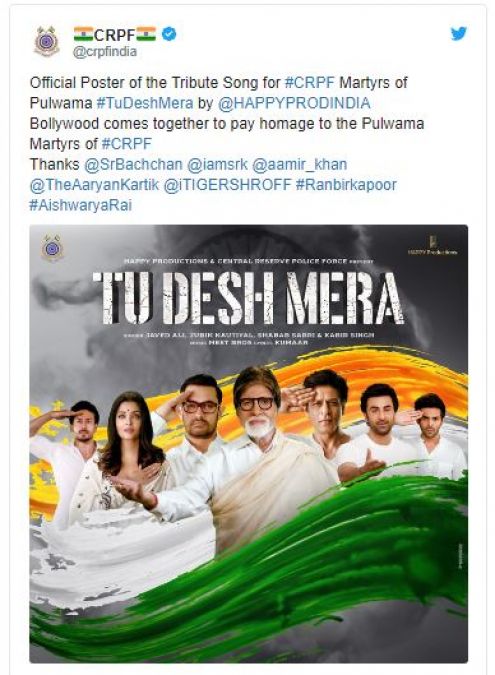 Bollywood tributes to Pulwama martyrs, Amitabh Shahrukh and Aamir did this special work!