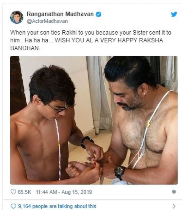 This caused R. Madhavan to get rakhi tied from his son, the reason will make you shocked!