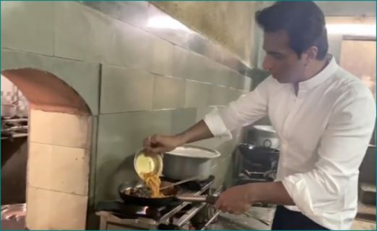 Sonu Sood makes Misal Pav, says, 'If food doesn't come, you have to make it'