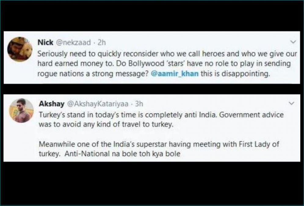 Aamir Khan trolled for meeting Turkish first lady, netizens calling him 'Anti-National'