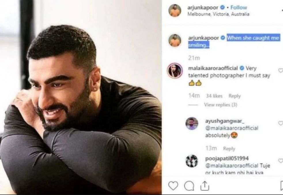 Pic Talk: Arjun Kapoor smiles for Malaika Arora, Her comment is winning the internet
