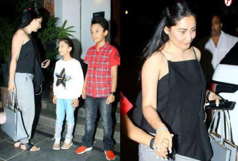 Sanjay Dutt's wife spotted with kids, check pics here