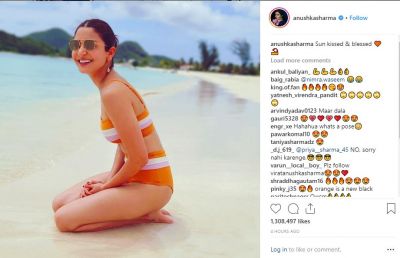 Anushka Sharma in bikini sets fire to the beach, see Virat's reaction inside