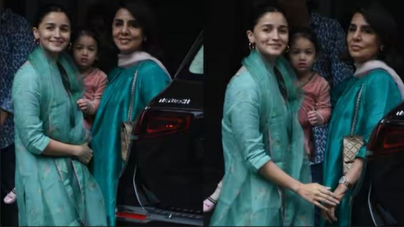 Alia and Raha look on Raksha Bandhan