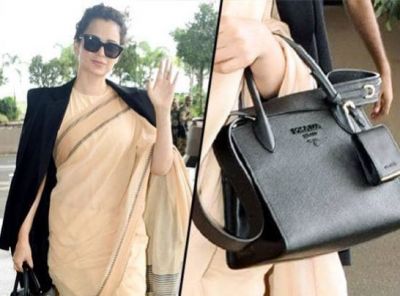 Kangana Carries such an expensive handbag with affordable sarees, know Price!